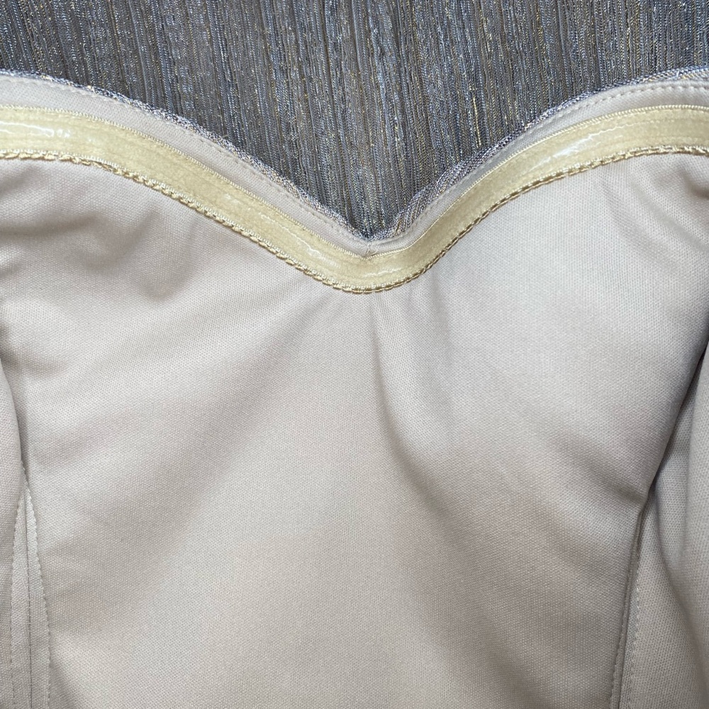 Max & Cleo Metallic Gold Dress View 6